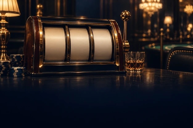Slot machine with three blank reels